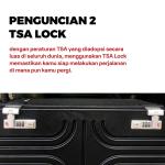 TUTTOO Koper Skuter Listrik TO02 20 Inci dengan TSA Lock