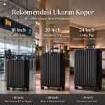 TUTTOO Koper L02 20/24 Inci Hardcase untuk Kabin dan Bagasi
