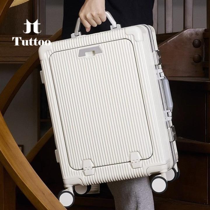 TUTTOO Koper Y44 20/24 Inci dengan Slot Laptop dan Cup Holder