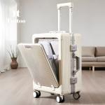 TUTTOO Koper Y44 20/24 Inci dengan Slot Laptop dan Cup Holder
