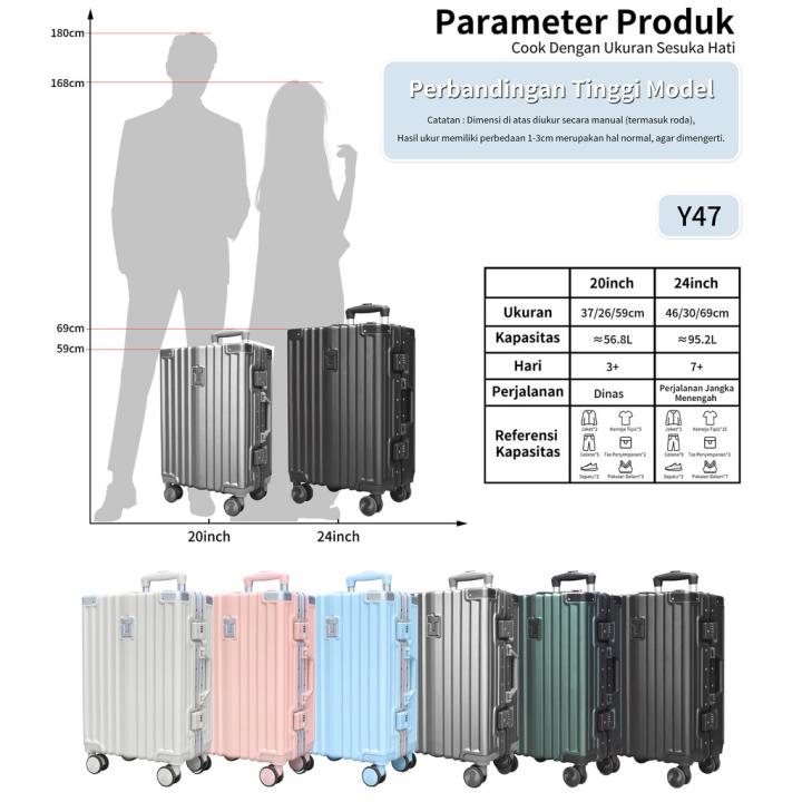TUTTOO Koper Y47 20/24 Inci Hardcase dengan TSA Lock