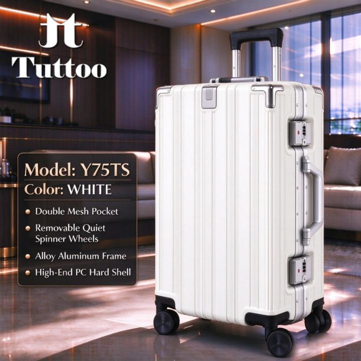 TUTTOO Koper Y75TS 20/24 Inci dengan Cup Holder dan TSA Lock
