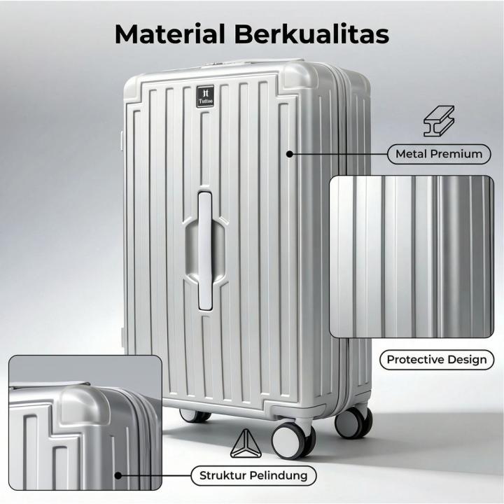 TUTTOO Koper PP01 20/25/30 Inci PC+PU Ringan dan Berkapasitas Besar