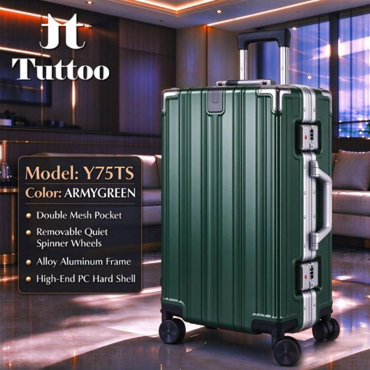 TUTTOO Koper Y75TS 20/24 Inci dengan Cup Holder dan TSA Lock